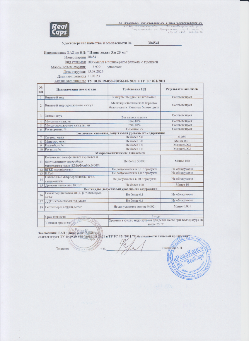 Паспорт №082023